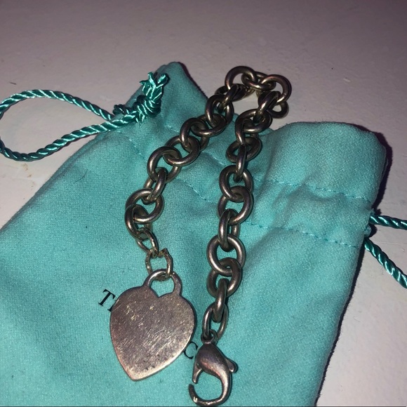 Tiffany And Co. Heart Tag Silver Charm Bracelet - Picture 3 of 5